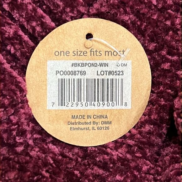 Britts Knits Chenille Cowl Neck Poncho One Size - Picture 8 of 11